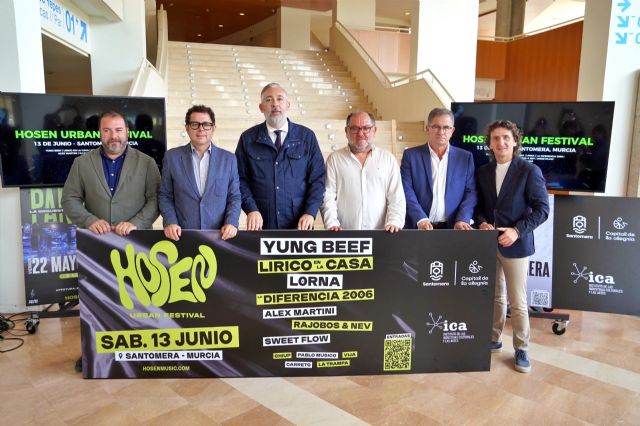 Santomera acogerá en junio el Hosen Urban Festival con Yung Beef como cabeza de cartel