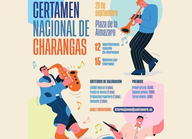 Santomera arrancará sus fiestas patronales con su primer Certamen Nacional de Charangas