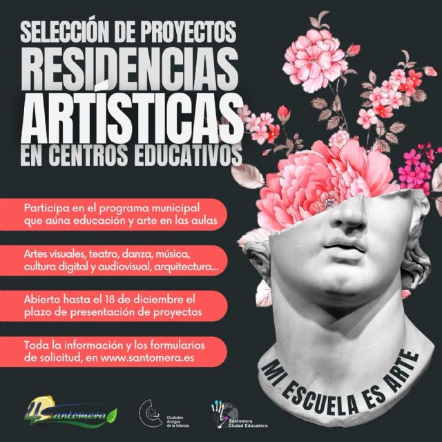 Abierto el plazo para el programa de residencias artísticas 'Mi escuela es arte'