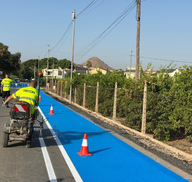 Comienzan las obras del nuevo carril peatonal y ciclable de Santomera