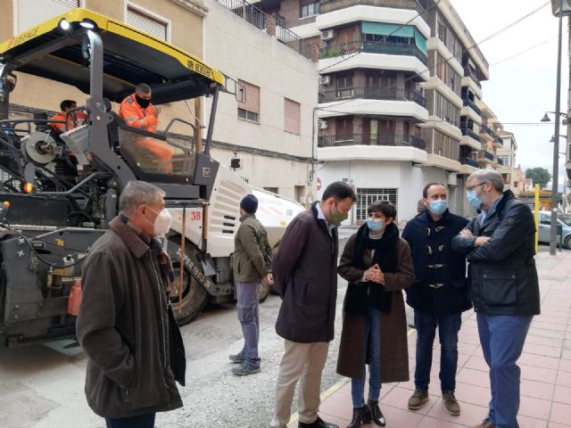 La Comunidad invierte 95.000 euros en la construcción de un colector y la renovación de la red de agua y saneamiento de Santomera