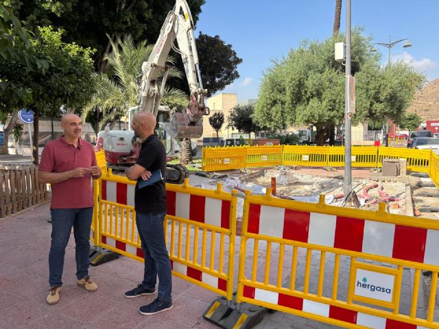 El Ayuntamiento de Santomera instala un Sistema Urbano de Drenaje Sostenible en el parque de Las Palmeras